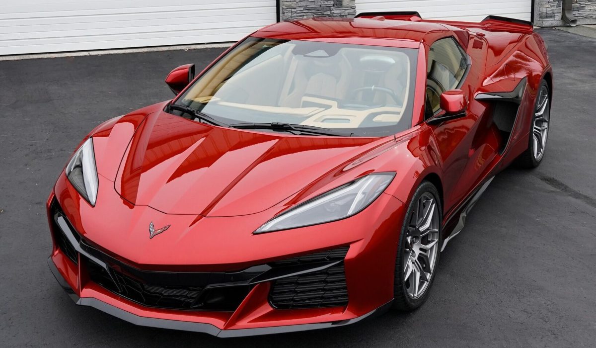 Chevrolet Corvette Z06 with paint protection film wrap in Charlotte NC